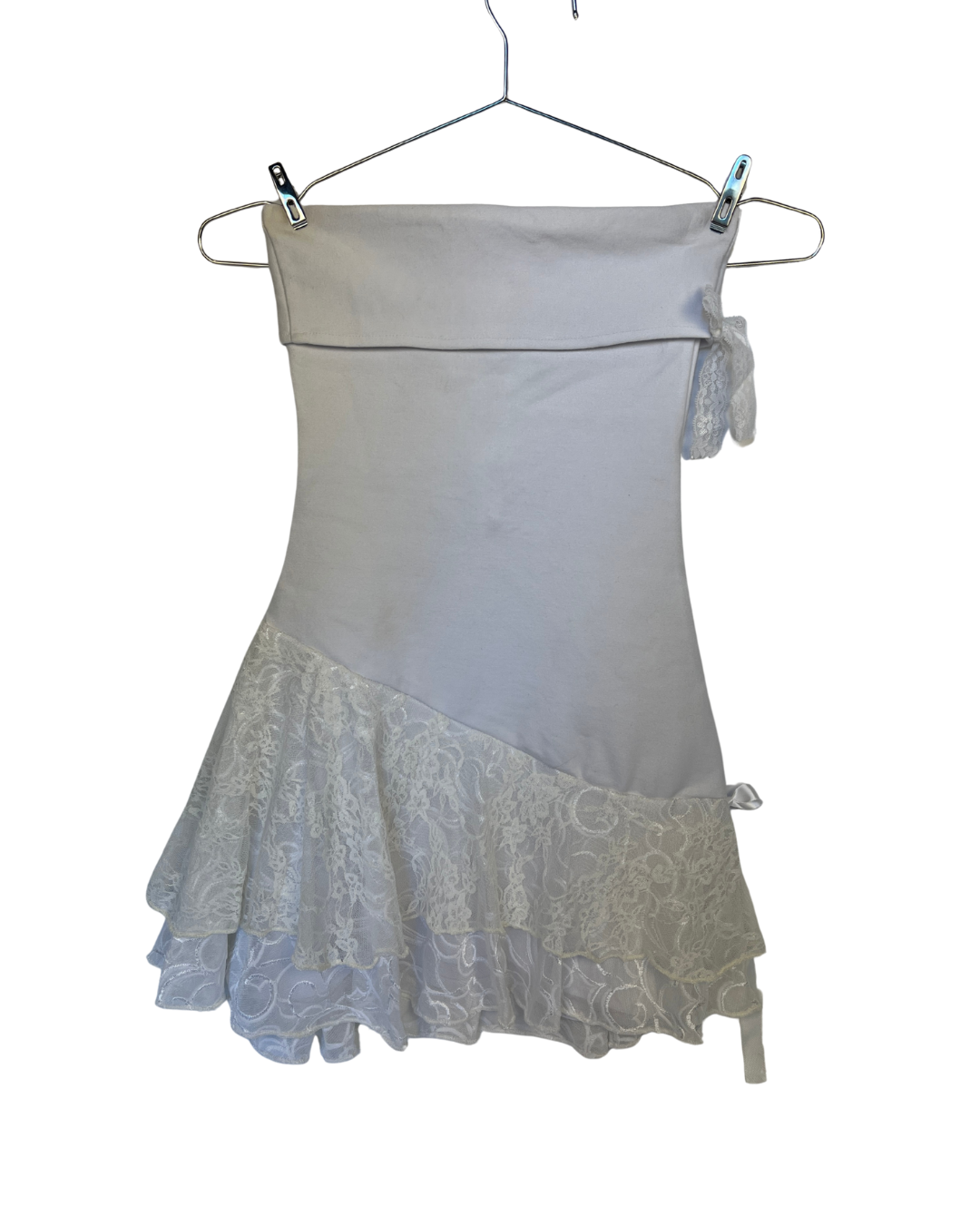 White Lace Mini Dress- Extra Small