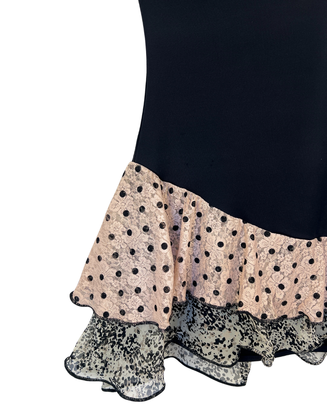 Blush Dot Asymmetrical Dress