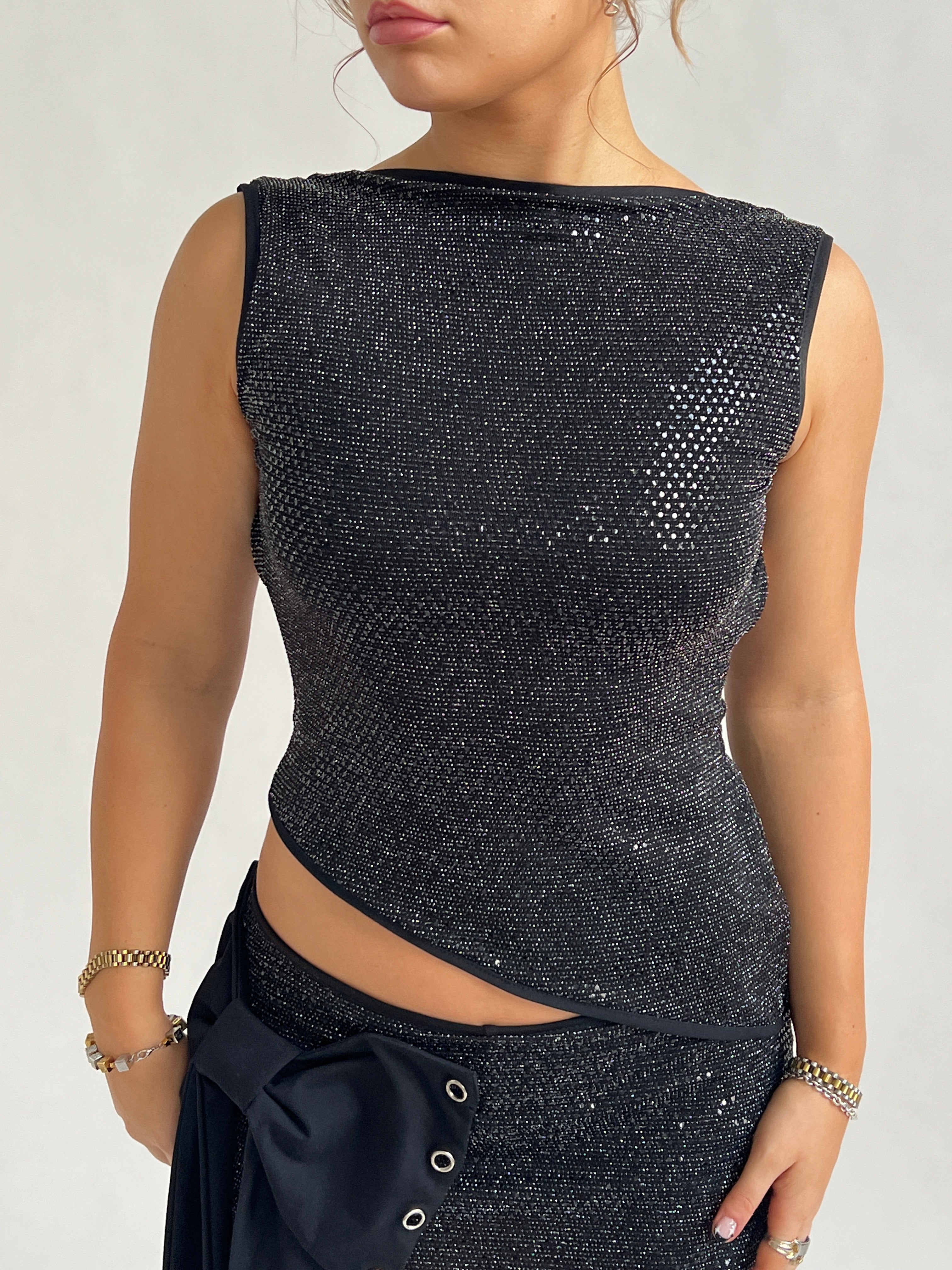 Stardust Backless Top