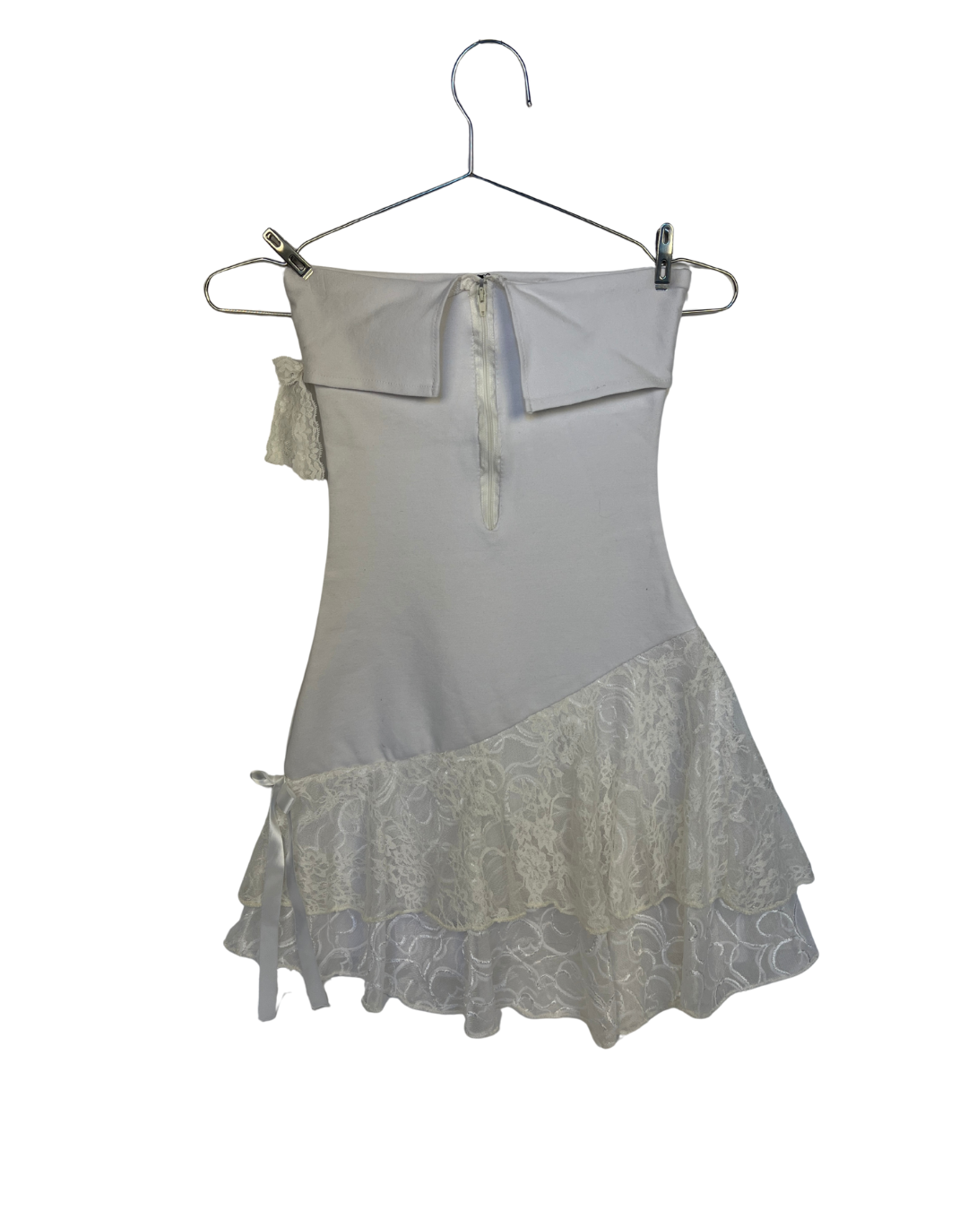 White Lace Mini Dress- Extra Small