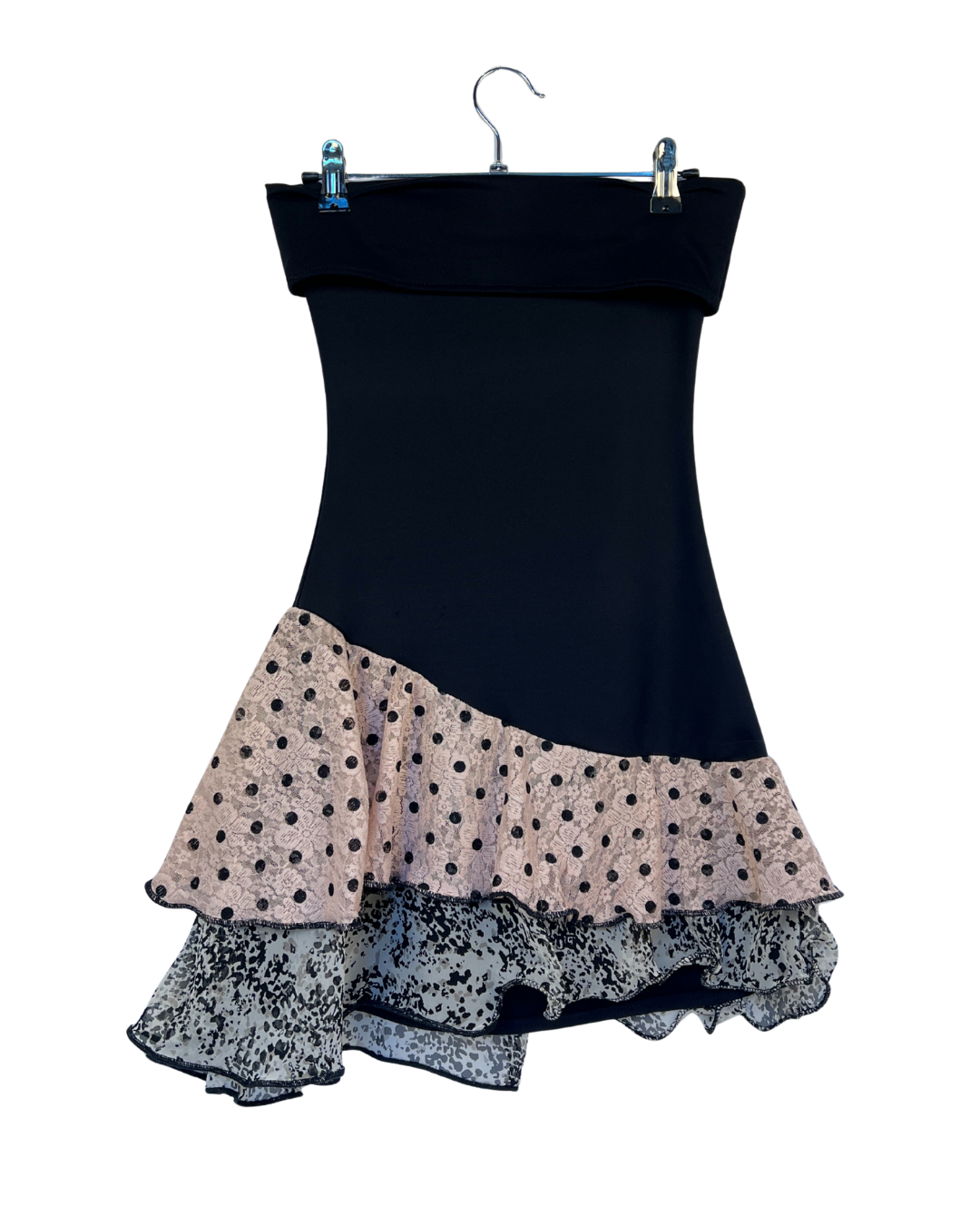 Blush Dot Asymmetrical Dress