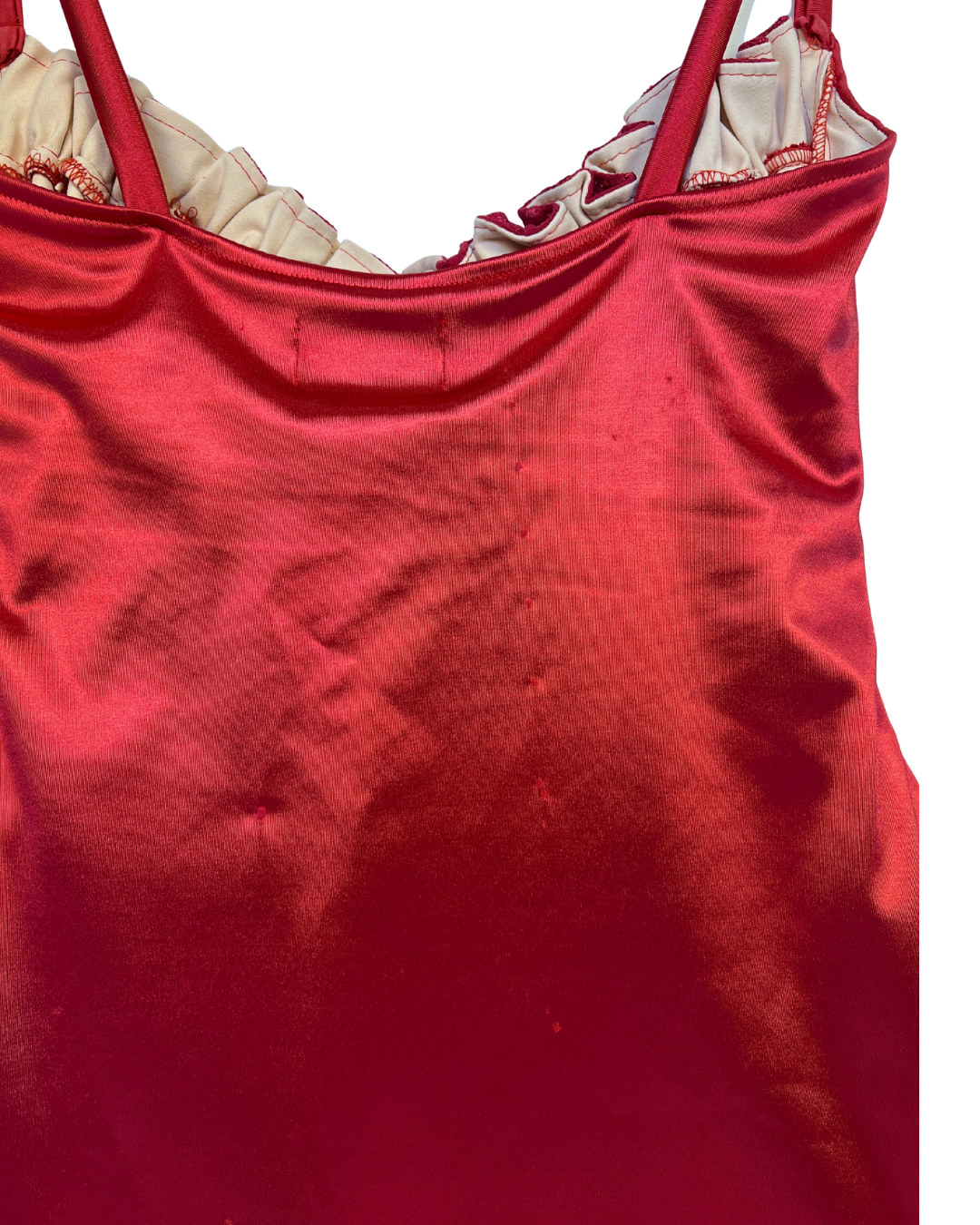 Red Satin Mini Dress- Medium