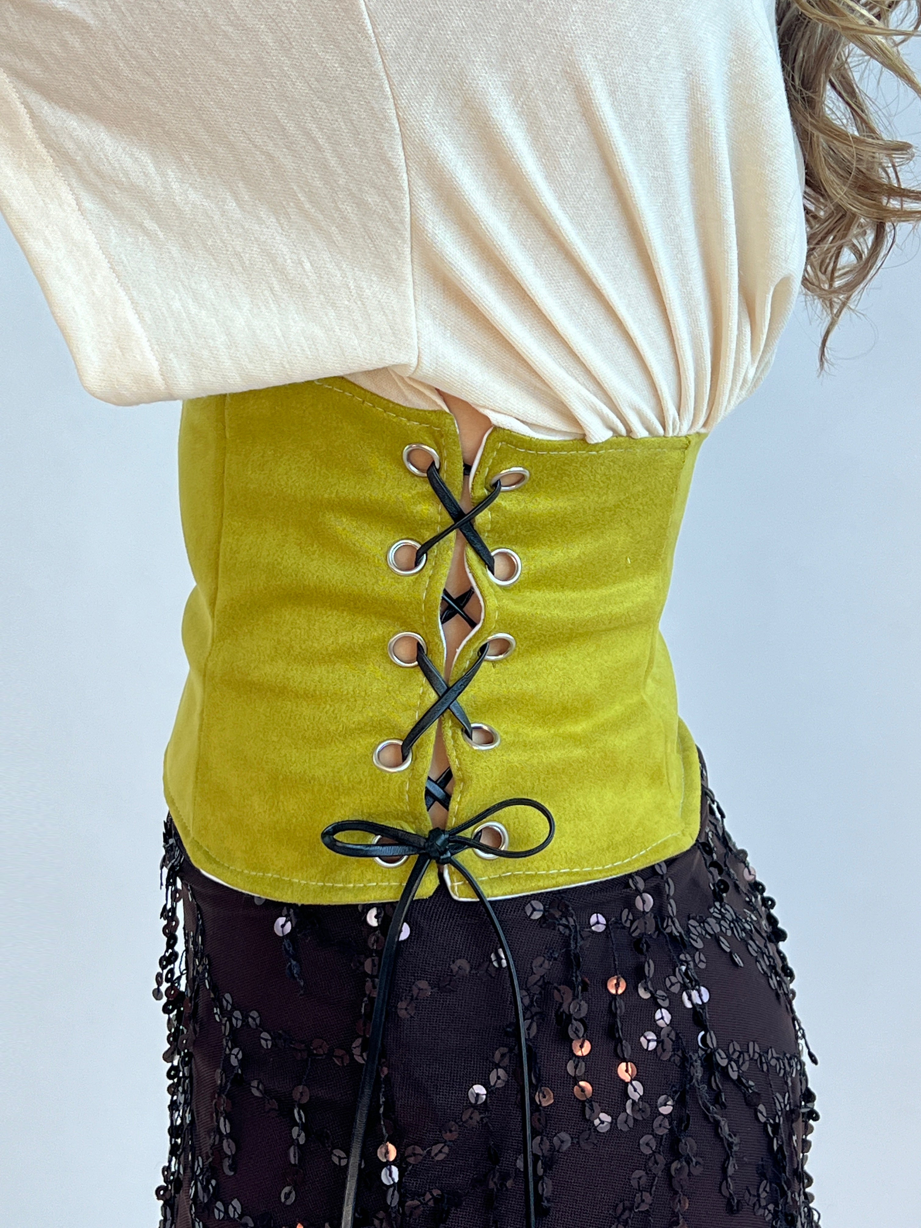 Pistachio Off The Shoulder Top