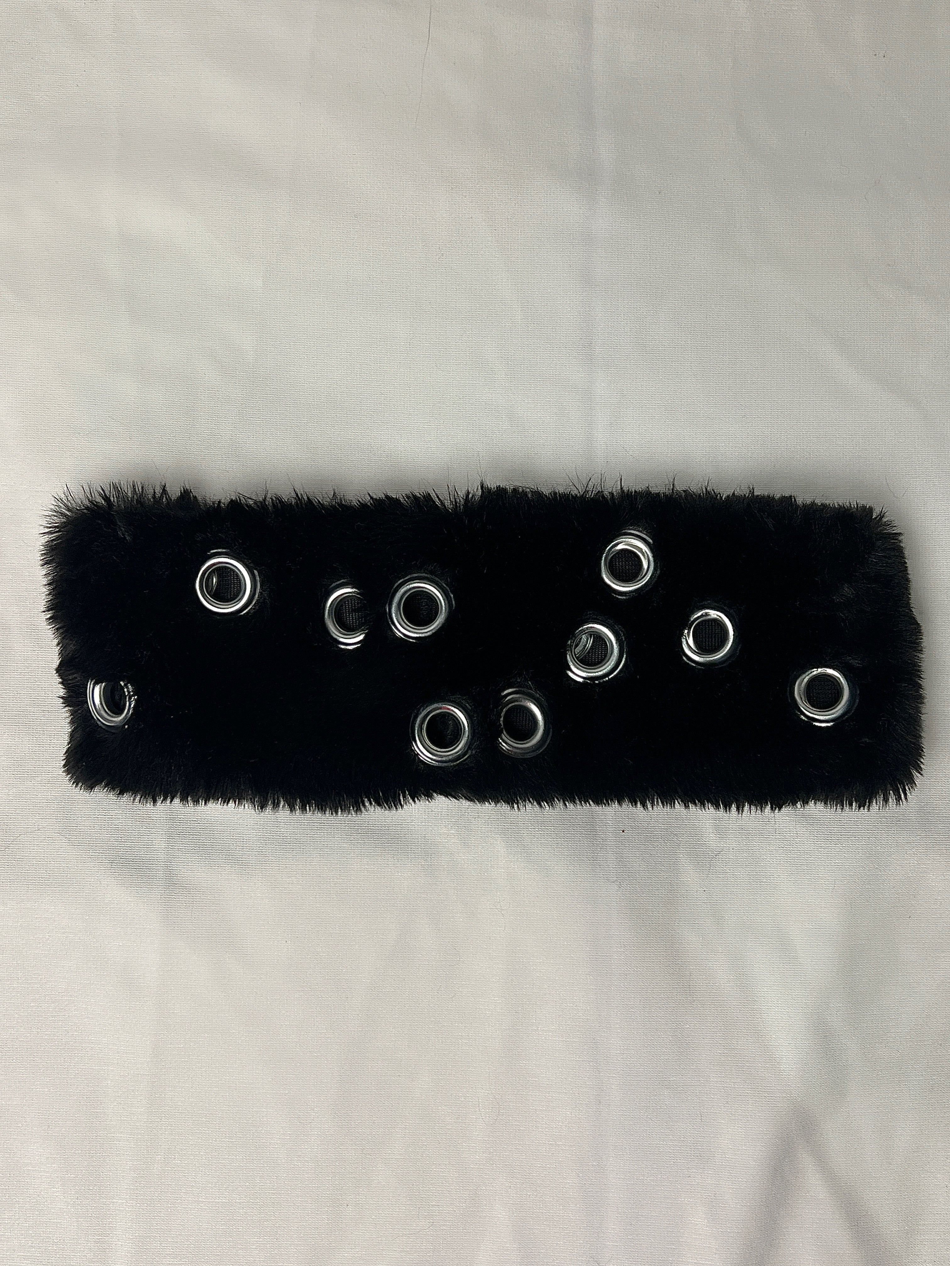 Hardware Faux Fur Headband